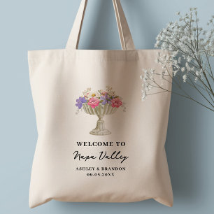 Tote Bag Bienvenue au mariage de l'Hôtel Floral de Toscane