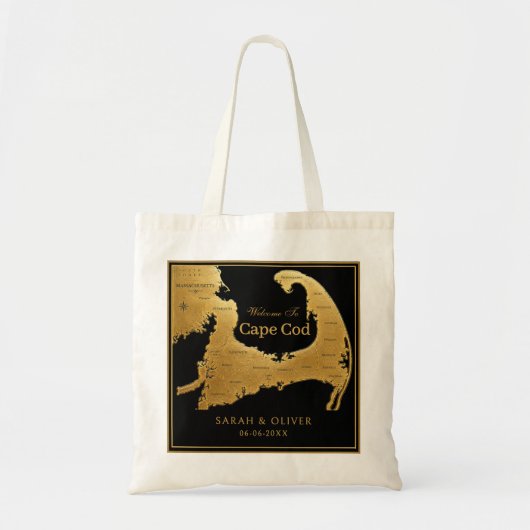Tote Bag Bienvenue au mariage élégant de Cape Cod (Devant)