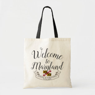 Tote Bag Bienvenue au Maryland  Mariage de destination