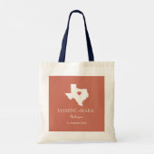 Tote Bag Bienvenue au Texas Wedding Party Custom (Dos)