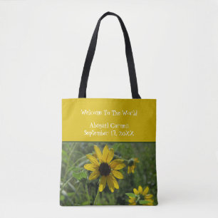 Tote Bag Bienvenue Dans Le Monde Tournesol Photo Floral