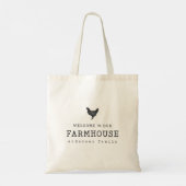Tote Bag Bienvenue dans notre ferme Pays Poulet rustique (Dos)
