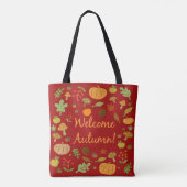 Tote Bag Bienvenue l'automne ! (Dos)
