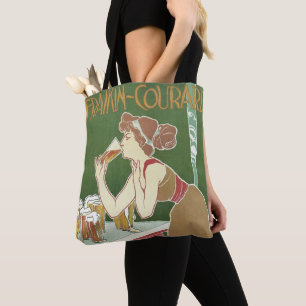 Tote Bag Bière de Brasserie Art Nouveau Vintage Fraikin-Cou