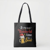 Tote Bag Bière de Noël (Devant)