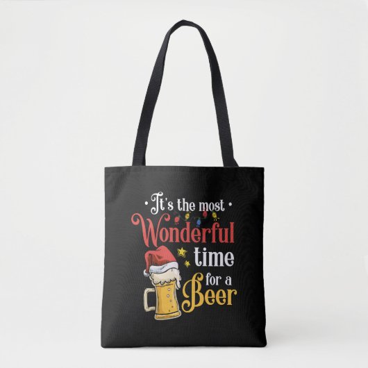 Tote Bag Bière de Noël (Devant)