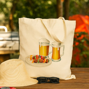 Tote Bag Bière Et Barbecue