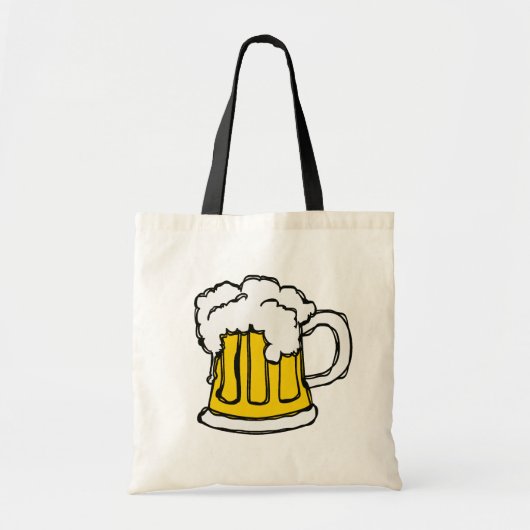 Tote Bag Bière ! Tasse pétillante écumeuse de Brew (Devant)
