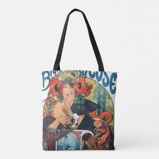 Tote Bag Bières de la Meuse, Mucha (Dos)
