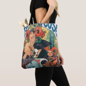 Tote Bag Bières de la Meuse, Mucha (De près)