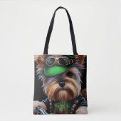 Tote Bag Biewer Terrier Chien Conduite Vélo St. Patrick's D (Devant)