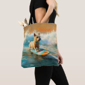 Tote Bag Biewer Terrier Plage Surf Peinture (De près)