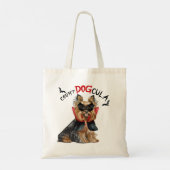 Tote Bag Biewer Terrier Vampire Chien Trick ou traitement (Dos)