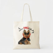 Tote Bag Biewer Terrier Vampire Chien Trick ou traitement (Devant)