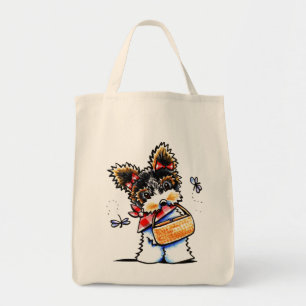Tote Bag Biewer Yorkie Heure de pique-nique
