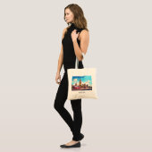 Tote Bag Big Ben et bus rouges à Londres (Devant (modèle))
