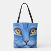 Tote Bag Big Blue Cat (Dos)