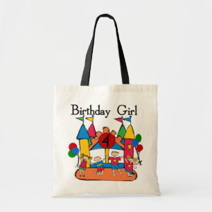 Tote Bag Big Bounce Girl 4th Birthday T-shirts et cadeaux