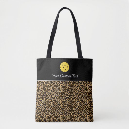 Tote Bag Big Chat Poster de animal Custom Pickleball Paddle (Devant)