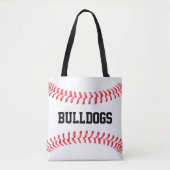 Tote Bag Big Custom Basball Team Nom ou Texte Sports Maman (Devant)