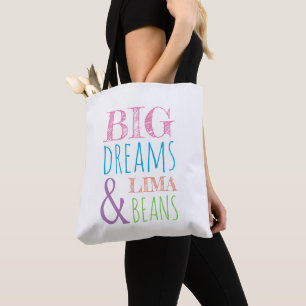 Tote Bag Big Dreams et Lima Beans Butterfly Fourre-tout
