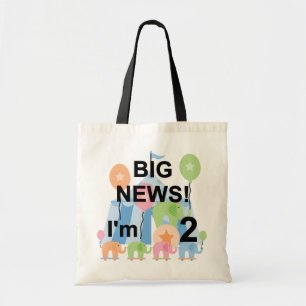 Tote Bag Big News Circus 2nd Birthday T-shirts et cadeaux
