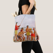 Tote Bag Big Pole Little Fish par Richard Sargent (De près)
