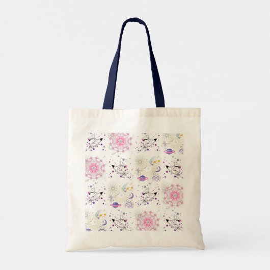 Tote Bag Big Time et l'espace Mandala Patchwork Motif Budge (Dos)
