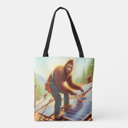 Tote Bag Bigfoot Installation de panneaux solaires (Dos)