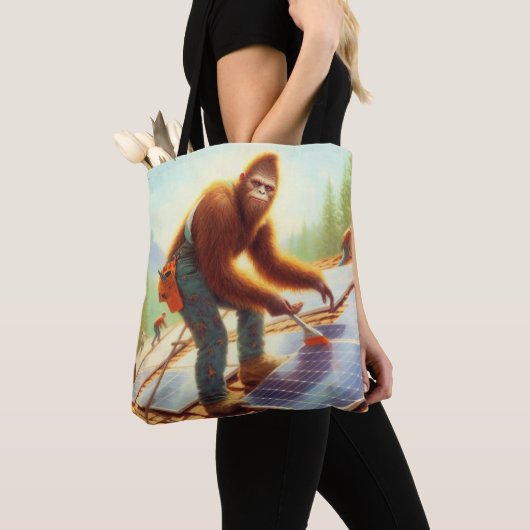 Tote Bag Bigfoot Installation de panneaux solaires (De près)