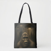 Tote Bag Bigfoot Sasquatch Alien UFO Funny (Devant)
