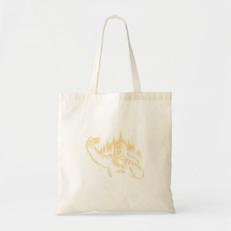 Tote Bag Bigfoot Selfie Drôle Sasquatch Signe de Paix Crypt
