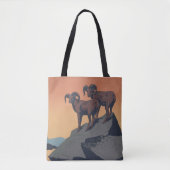 Tote Bag Bighorn Sheep American West Wildlife (Devant)