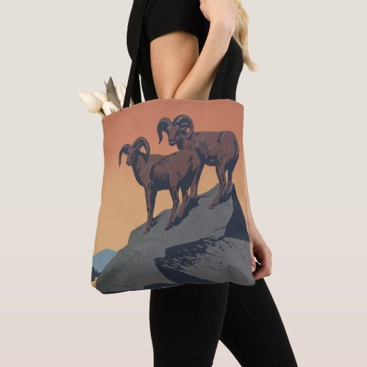 Tote Bag Bighorn Sheep American West Wildlife (De près)