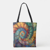Tote Bag Bijoux coquille spirale (Dos)