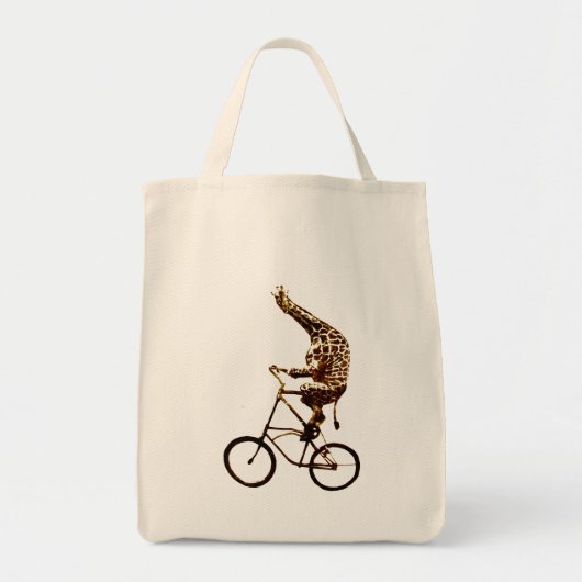 Tote Bag Biker Giraffe (Devant)