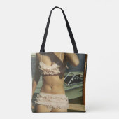 Tote Bag Bikini rose rouillé (Dos)
