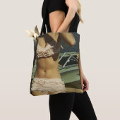 Tote Bag Bikini rose rouillé (De près)