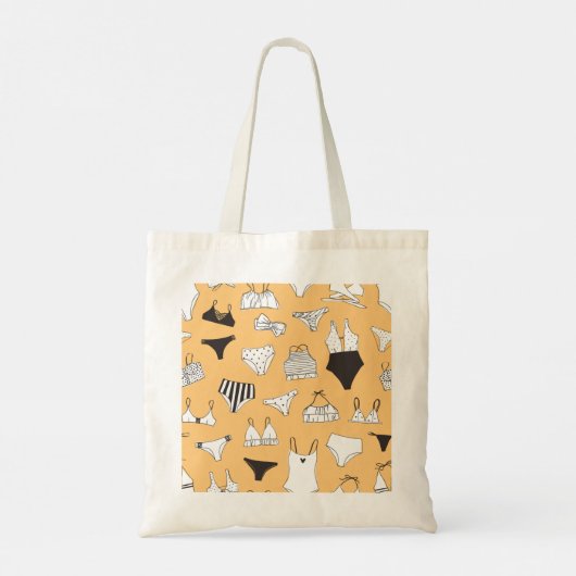 Tote Bag Bikini tropical : Motif d'été à main (Dos)