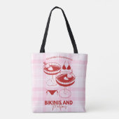 Tote Bag Bikinis Et Martinis Bachelorette (Dos)