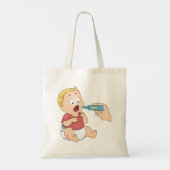 Tote Bag Bilan de la température du bébé Santé pédiatrique (Dos)