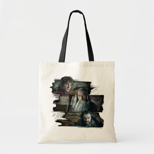 Tote Bag BILBO BAGGINS™, Gandalf, THORIN OAKENSHIELD™ (Devant)