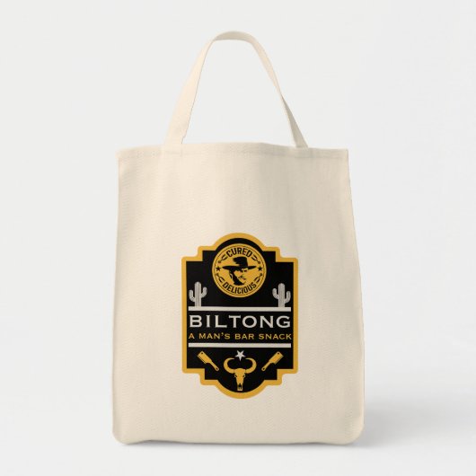 Tote Bag Biltong And Beer (Devant)