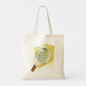 Tote Bag Binary Data Magnification de verre Recherche de fi (Dos)