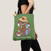 Tote Bag Bingo Bear ajouter nom jeu fourre-tout (De près)