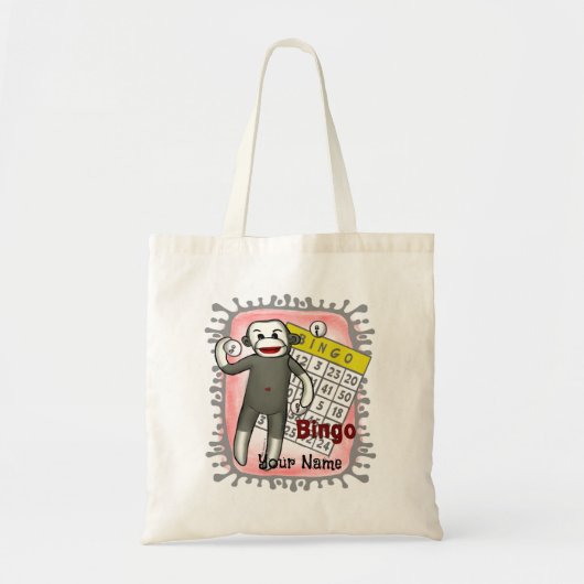 Tote Bag Bingo Singe Chaussette (Devant)