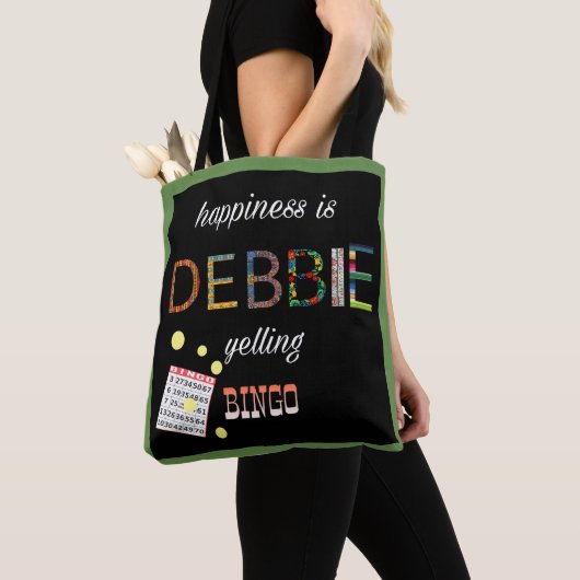 Tote Bag Bingo-test fait sur commande Fourre-tout (De près)