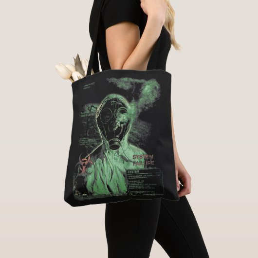 Tote Bag Bio-Déchets - Technique-Dystopique (De près)