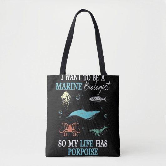 Tote Bag Biologiste marin (Devant)