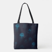 Tote Bag Bioluminescent Deep-Sea Glow Pattern Tote (Dos)